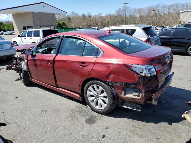 4S3BNAC62H3028604 - 2017 SUBARU LEGACY 2.5I PREMIUM RED photo 2