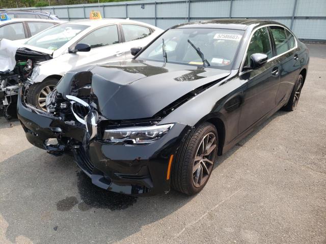 3MW5R7J04N8C43338 - 2022 BMW 330XI BLACK photo 1