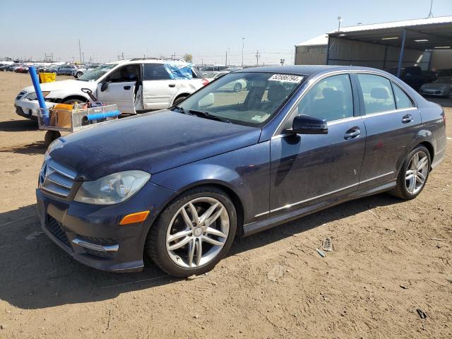 WDDGF8BB8CR231521 - 2012 MERCEDES-BENZ C 300 4MATIC BLUE photo 1