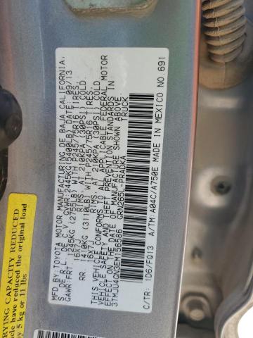 3TMJU4GN3EM156586 - 2014 TOYOTA TACOMA DOUBLE CAB PRERUNNER SILVER photo 12