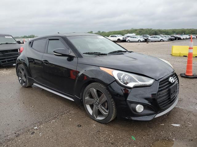 KMHTC6AE5EU193095 - 2014 HYUNDAI VELOSTER TURBO BLACK photo 4