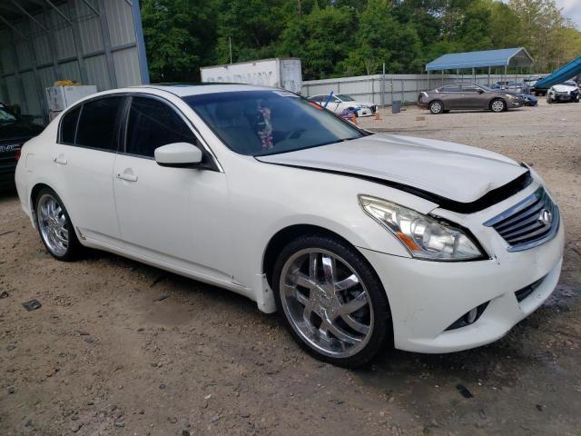 JN1DV6AP3BM830455 - 2011 INFINITI G25 BASE WHITE photo 4