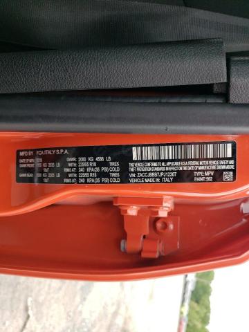 ZACCJBBB7JPJ12307 - 2018 JEEP RENEGADE LATITUDE ORANGE photo 14