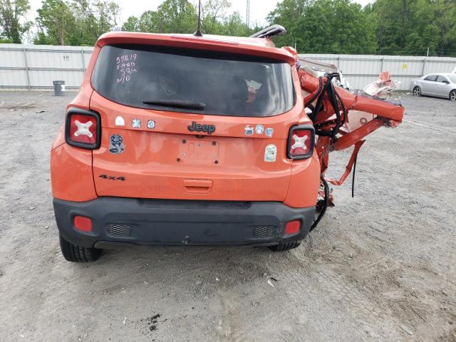 ZACCJBBB7JPJ12307 - 2018 JEEP RENEGADE LATITUDE ORANGE photo 6