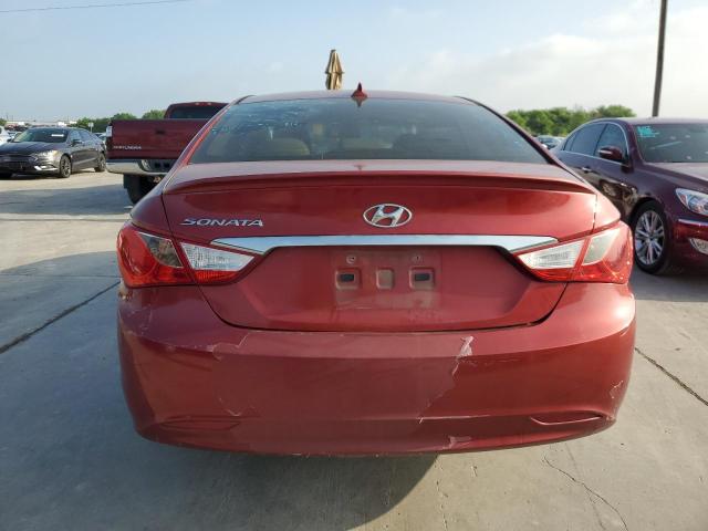 5NPEB4AC7DH642157 - 2013 HYUNDAI SONATA GLS RED photo 6