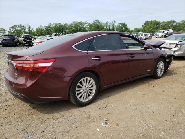 4T1BD1EB3EU032563 - 2014 TOYOTA AVALON HYBRID BURGUNDY photo 3