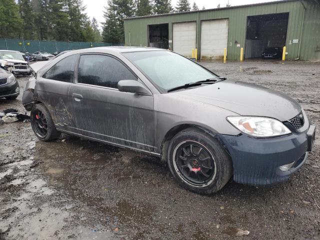 1HGEM22955L065127 - 2005 HONDA CIVIC EX GRAY photo 4