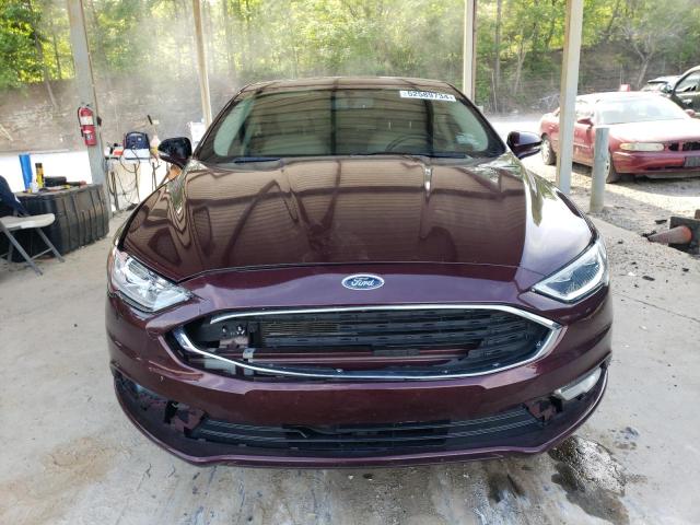 3FA6P0HD1HR102793 - 2017 FORD FUSION SE BURGUNDY photo 5