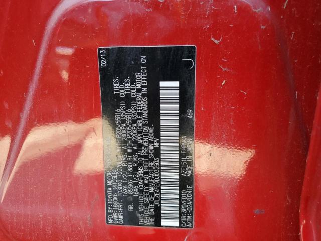 JTLZE4FE9DJ032503 - 2013 TOYOTA SCION XB Kırmızı fotoğraf 12