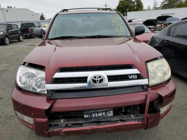 JTEBT14R958027023 - 2005 TOYOTA 4RUNNER SR5 BURGUNDY photo 5