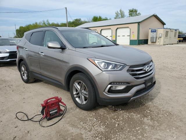 5NMZU3LB3HH001178 - 2017 HYUNDAI SANTA FE S GRAY photo 4