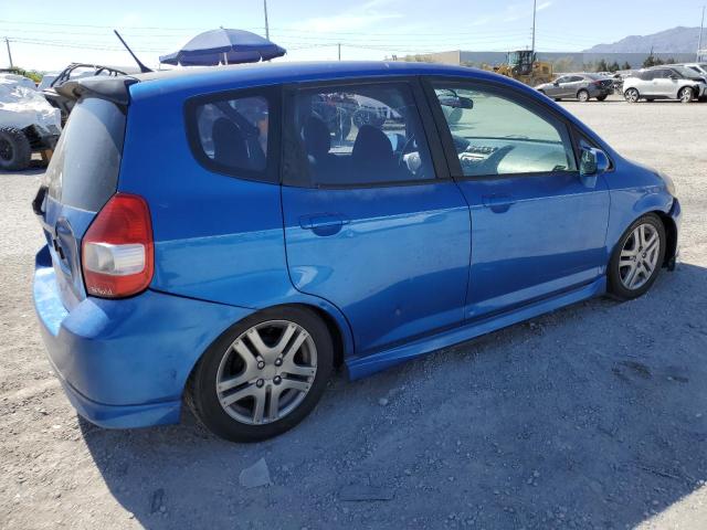 JHMGD38697S037476 - 2007 HONDA FIT S ლურჯი ფოტო 3