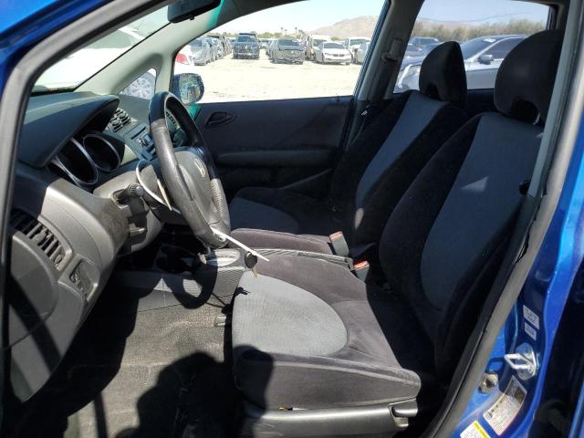 JHMGD38697S037476 - 2007 HONDA FIT S ლურჯი ფოტო 7