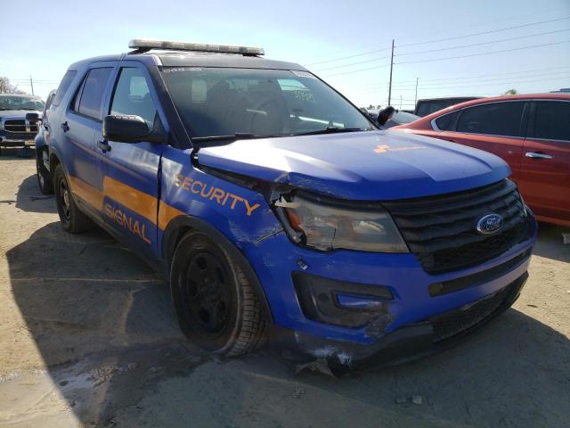 1FM5K8AR5HGB33685 - 2017 FORD EXPLORER POLICE INTERCEPTOR BLUE photo 4