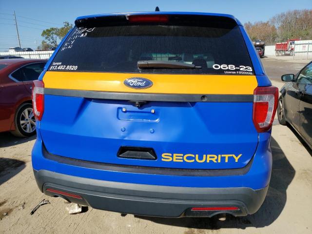 1FM5K8AR5HGB33685 - 2017 FORD EXPLORER POLICE INTERCEPTOR BLUE photo 6