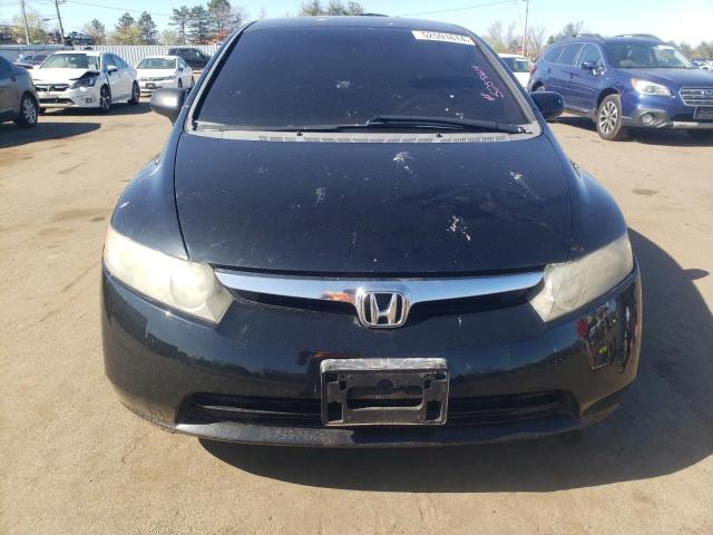 2HGFA16547H300423 - 2007 HONDA CIVIC LX BLACK photo 5