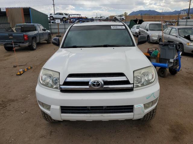 JTEZU14R550043648 - 2005 TOYOTA 4RUNNER SR5 WHITE photo 5