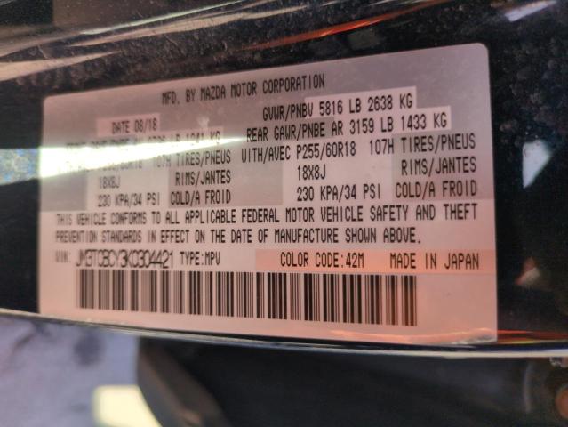 JM3TCBCY3K0304421 - 2019 MAZDA CX-9 TOURING Mavi foto 14