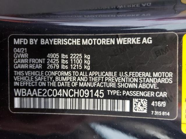 WBAAE2C04NCH09145 - 2022 BMW 840I Qara foto 12