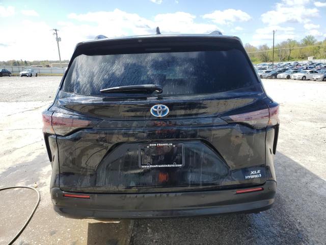 5TDJRKEC0PS177339 - 2023 TOYOTA SIENNA XLE BLACK photo 6