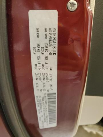 2C4RC1BGXKR624833 - 2019 CHRYSLER PACIFICA TOURING L BURGUNDY photo 13