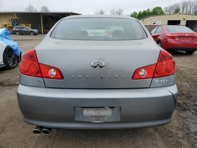 JNKCV51F25M314777 - 2005 INFINITI G35 GRAY photo 6