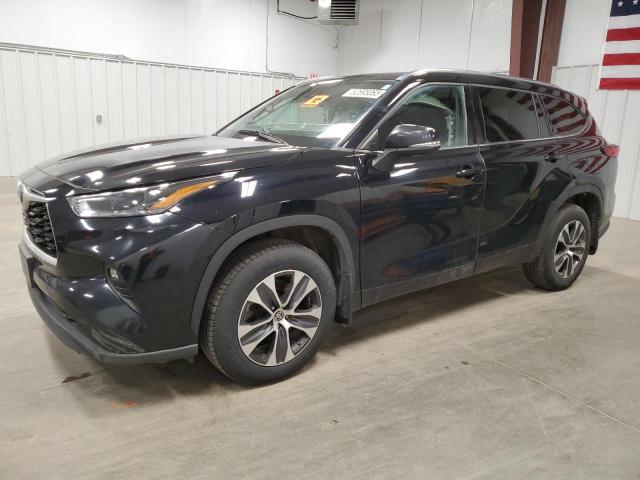 5TDHZRBH0MS063991 - 2021 TOYOTA HIGHLANDER XLE BLACK photo 1