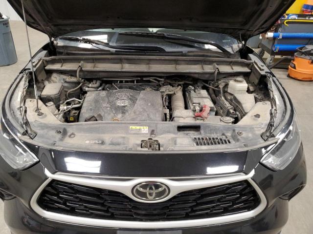 5TDHZRBH0MS063991 - 2021 TOYOTA HIGHLANDER XLE BLACK photo 12