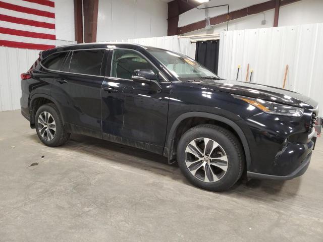 5TDHZRBH0MS063991 - 2021 TOYOTA HIGHLANDER XLE BLACK photo 4
