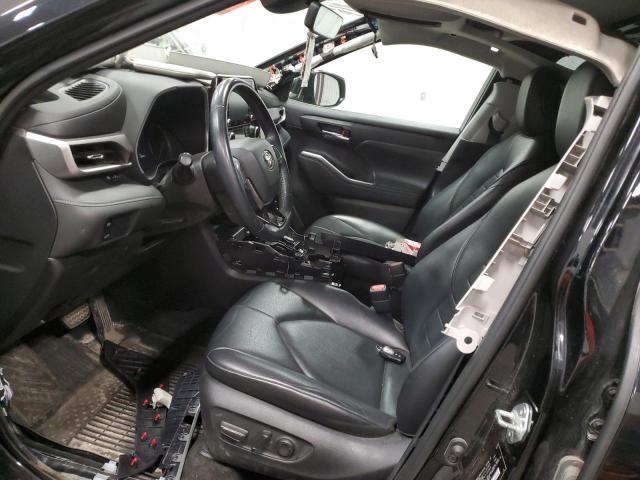 5TDHZRBH0MS063991 - 2021 TOYOTA HIGHLANDER XLE BLACK photo 7