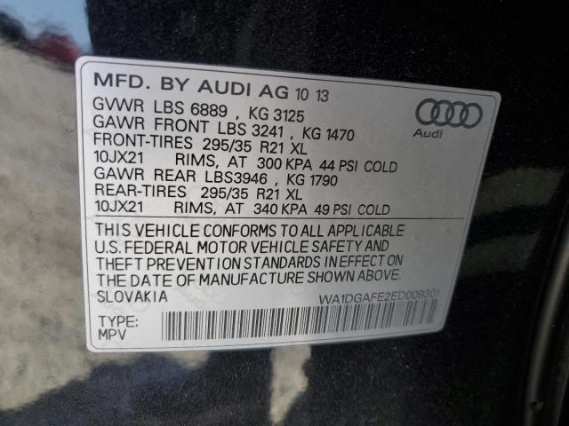 WA1DGAFE2ED009301 - 2014 AUDI Q7 PRESTIGE BLACK photo 14