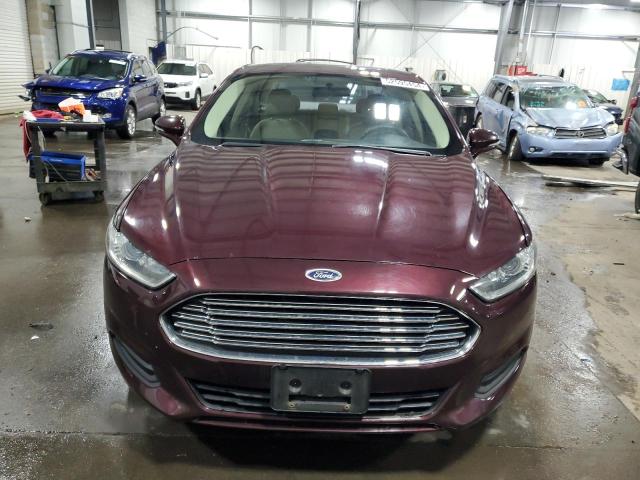 3FA6P0H72DR176650 - 2013 FORD FUSION SE MAROON photo 5