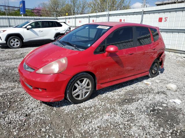 JHMGD38647S033657 - 2007 HONDA FIT S RED photo 1