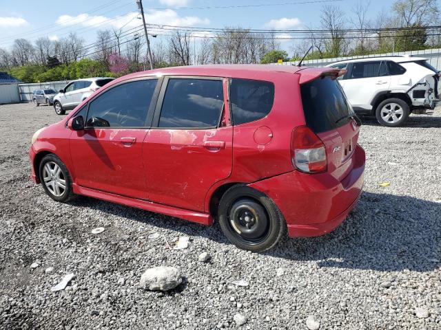 JHMGD38647S033657 - 2007 HONDA FIT S RED photo 2