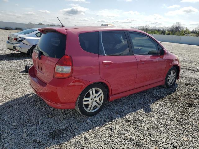 JHMGD38647S033657 - 2007 HONDA FIT S RED photo 3