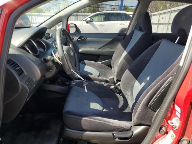 JHMGD38647S033657 - 2007 HONDA FIT S RED photo 7