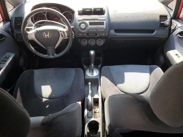 JHMGD38647S033657 - 2007 HONDA FIT S RED photo 8