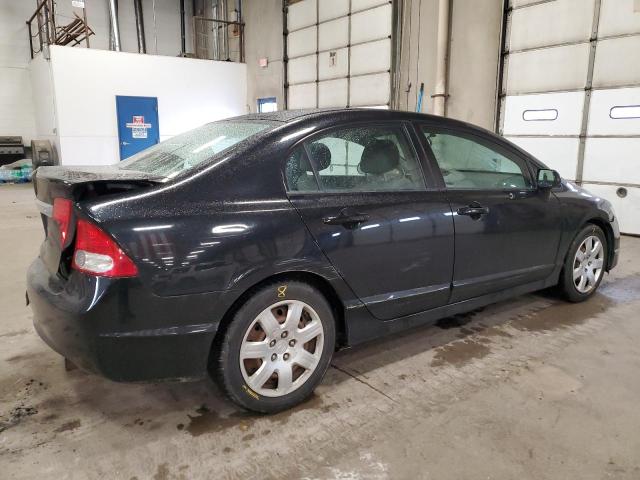 2HGFA16569H355152 - 2009 HONDA CIVIC LX BLACK photo 3