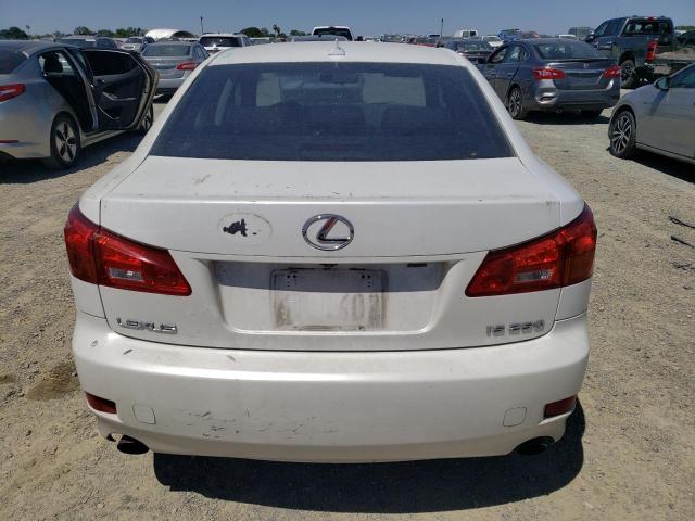 JTHBK262185062236 - 2008 LEXUS IS 250 WHITE photo 6