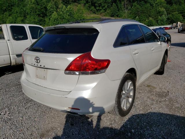 4T3ZE11A09U011546 - 2009 TOYOTA VENZA WHITE photo 4