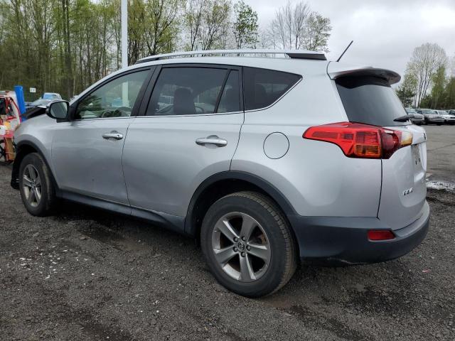 JTMRFREV0FD168513 - 2015 TOYOTA RAV4 XLE SILVER photo 2