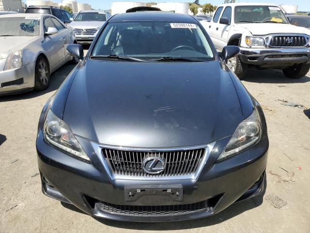 JTHBF5C20B5131726 - 2011 LEXUS IS 250 GRAY photo 5