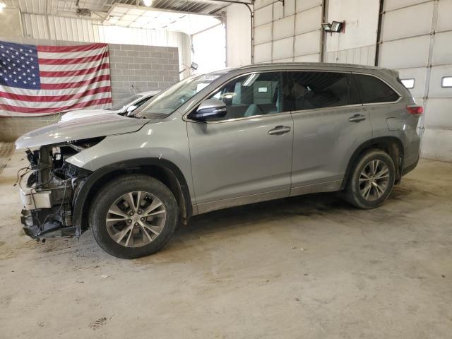 5TDJKRFH7ES020461 - 2014 TOYOTA HIGHLANDER XLE SILVER photo 1