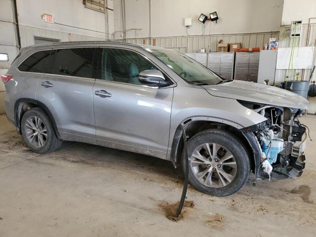5TDJKRFH7ES020461 - 2014 TOYOTA HIGHLANDER XLE SILVER photo 4