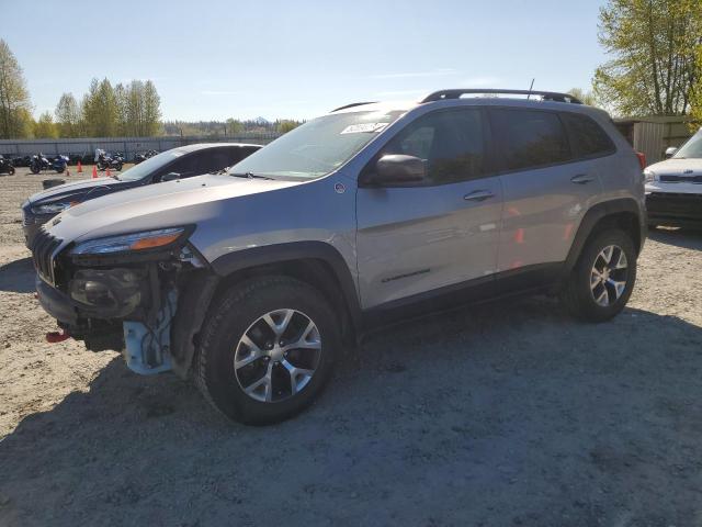 1C4PJMBXXJD619860 - 2018 JEEP CHEROKEE TRAILHAWK SILVER photo 1