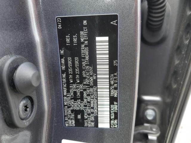 5TDKDRBH6PS509182 - 2023 TOYOTA HIGHLANDER L GRAY photo 13