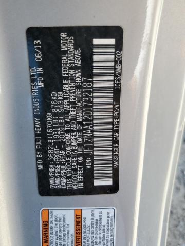 JF1ZNAA12D1732187 - 2013 TOYOTA SCION FR-S 银色 照片 12