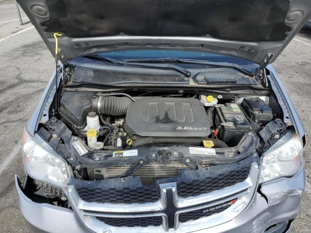 2C4RDGCG1FR709502 - 2015 DODGE GRAND CARA SXT SILVER photo 12