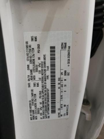 1FT8W3BT5KEE83727 - 2019 FORD F350 SUPER DUTY WHITE photo 12