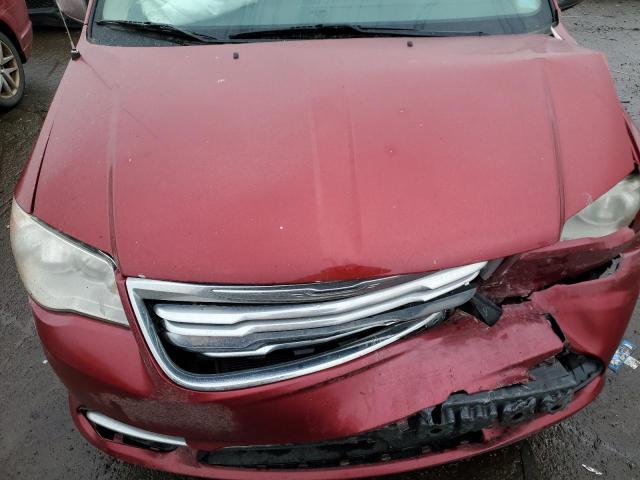 2C4RC1CG0FR525913 - 2015 CHRYSLER TOWN & COU TOURING L BURGUNDY photo 12